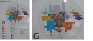 Way finding map at Mitchells Plain Hospital, Cape Town.png