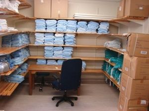 Linen storage within the OT suite